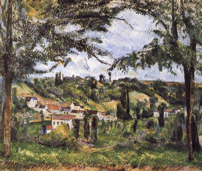 Paul Cezanne village scenery